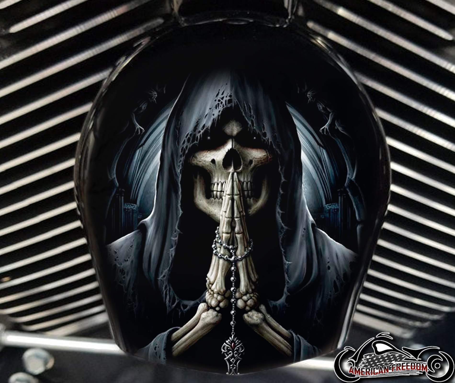 Custom Horn Cover - Reaper Praying